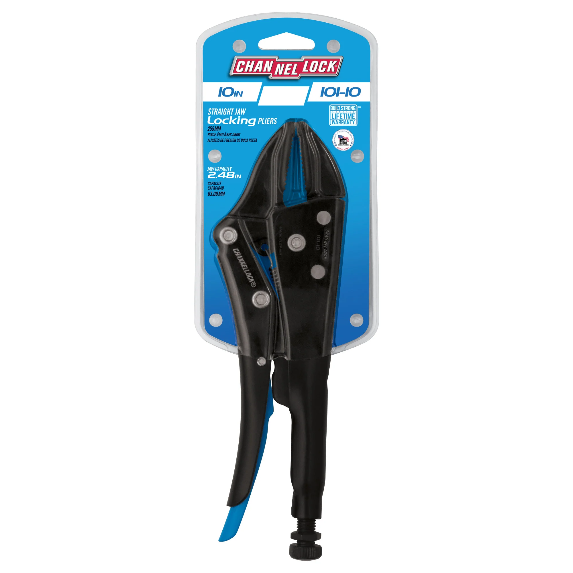 10-inch Straight Jaw Locking Pliers (101-10) - Image 9