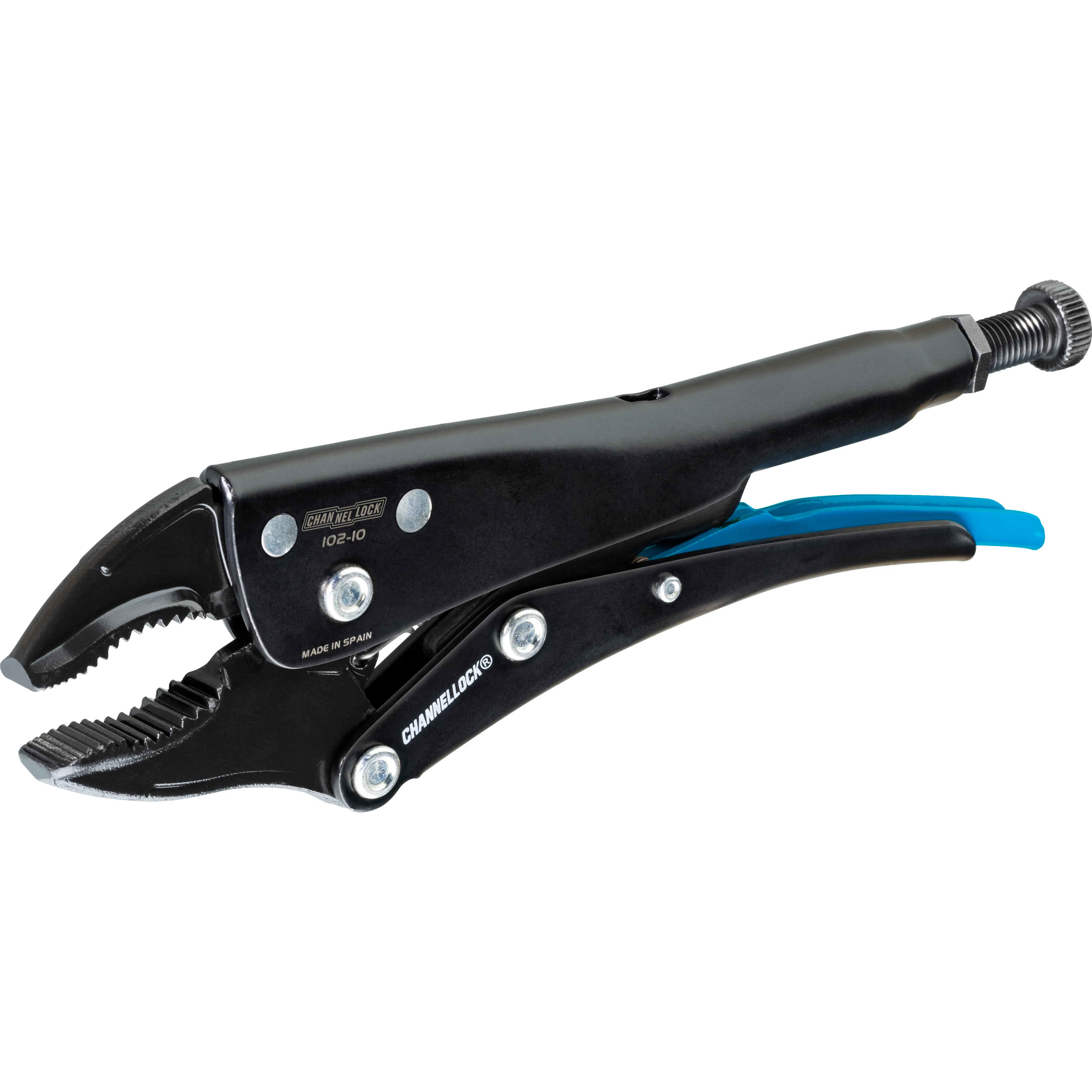 10-inch Curved Jaw Locking Pliers w/ Cutter (102-10) - Image 8