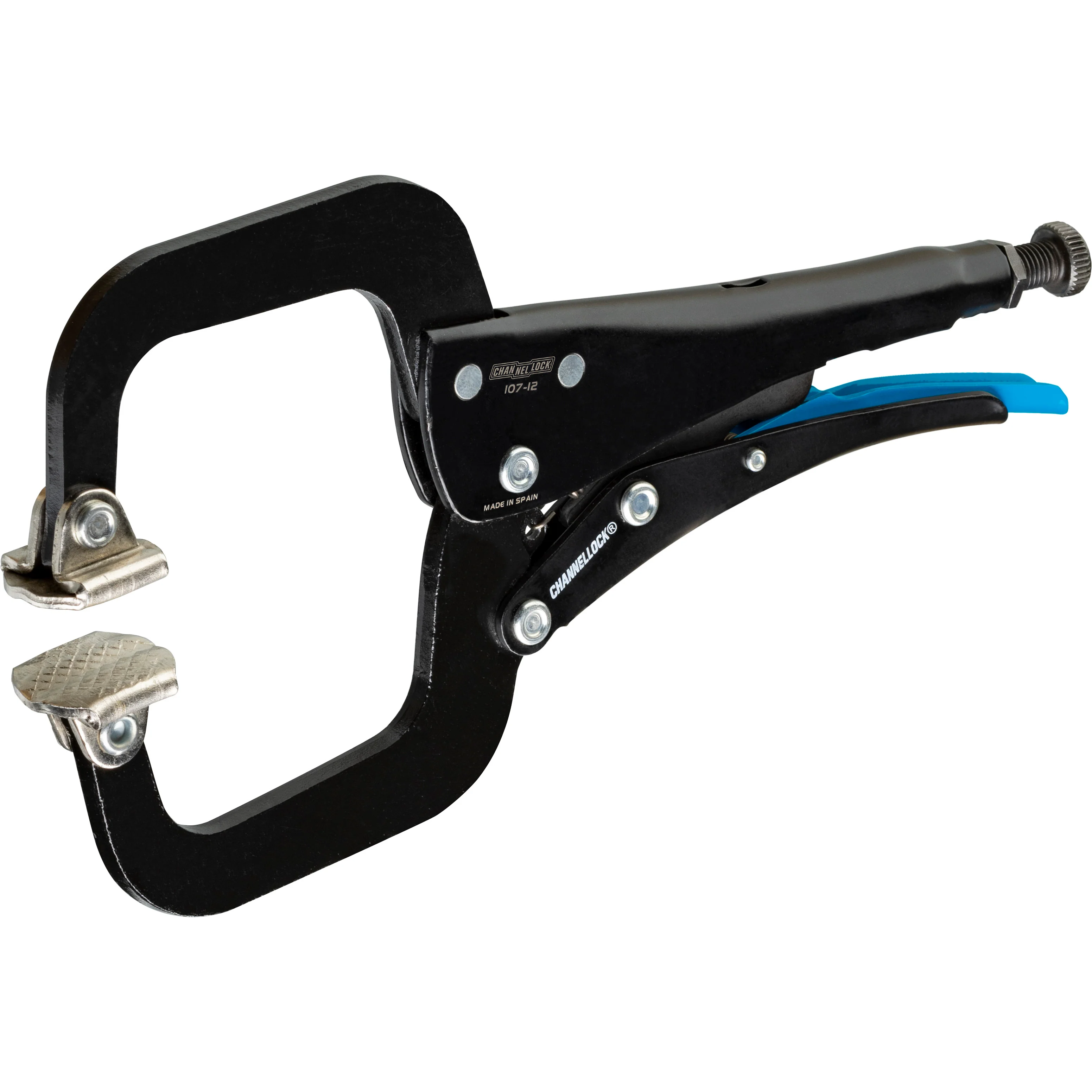 12-inch C-Clamp Locking Pliers w/ Swivel Pads (107-12) - Image 8