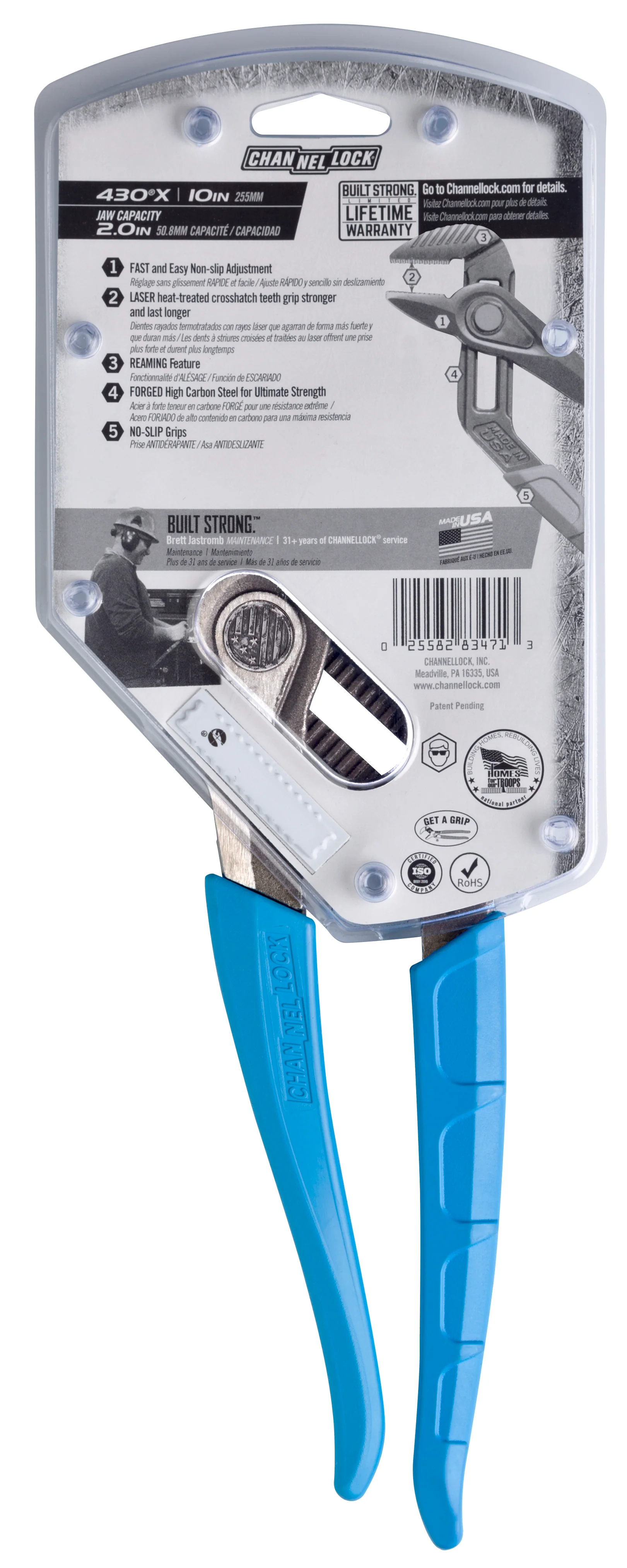 10-inch SPEEDGRIP Straight Jaw Tongue & Groove Pliers (430X) - Image 9