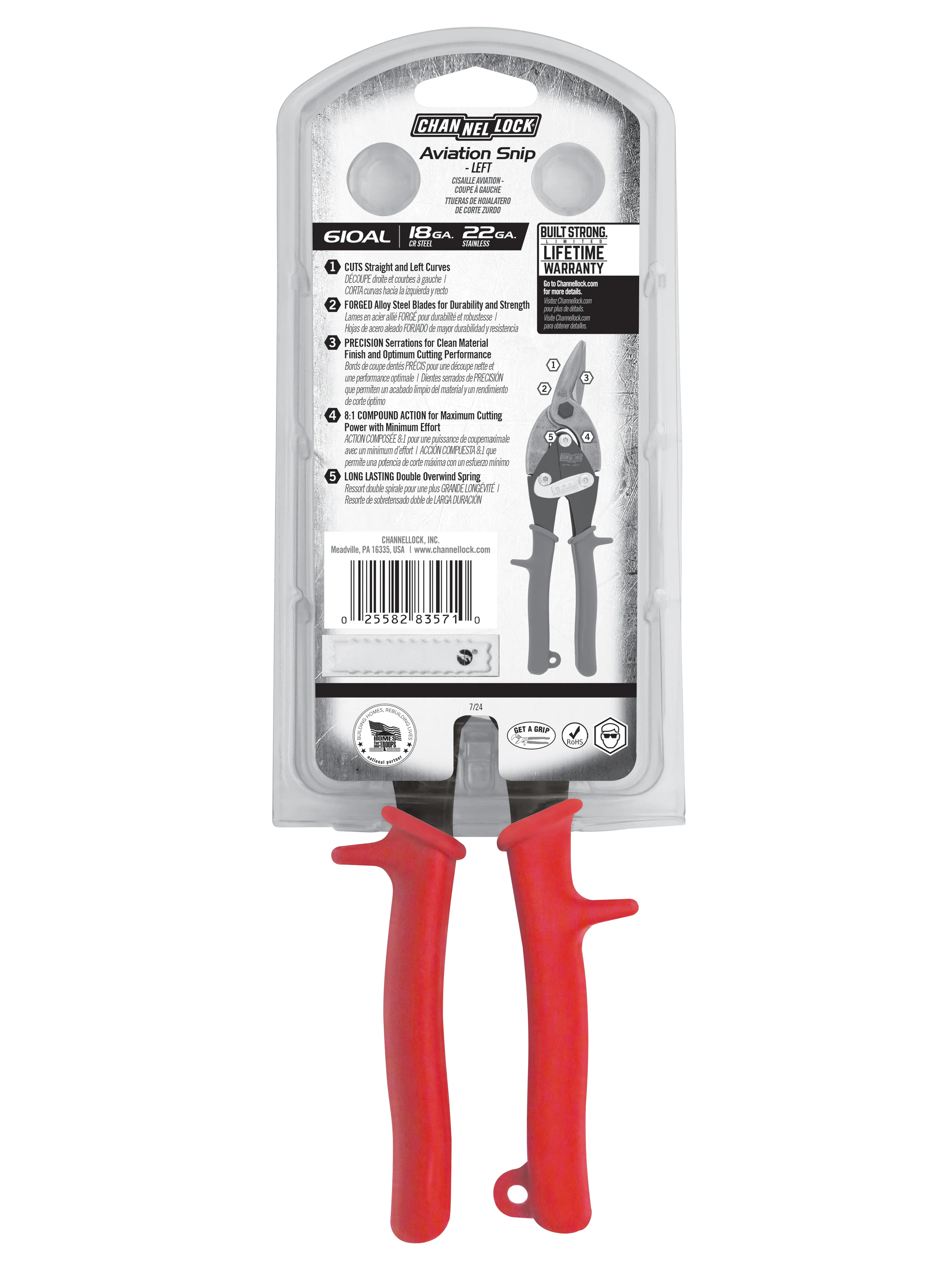 10-inch Left Aviation Snip (610AL) - Image 9