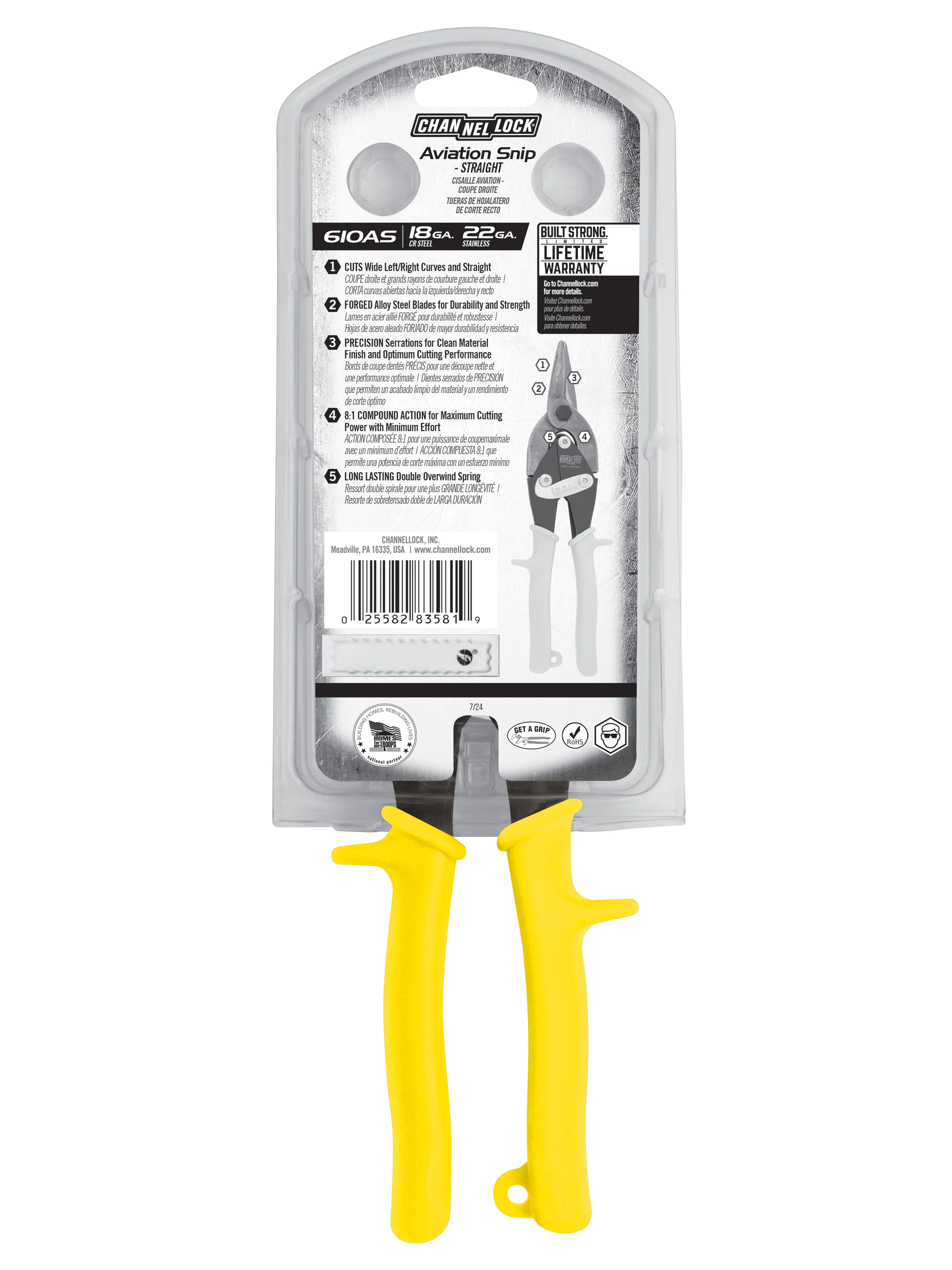 10-inch Straight Aviation Snip (610AS) - Image 7