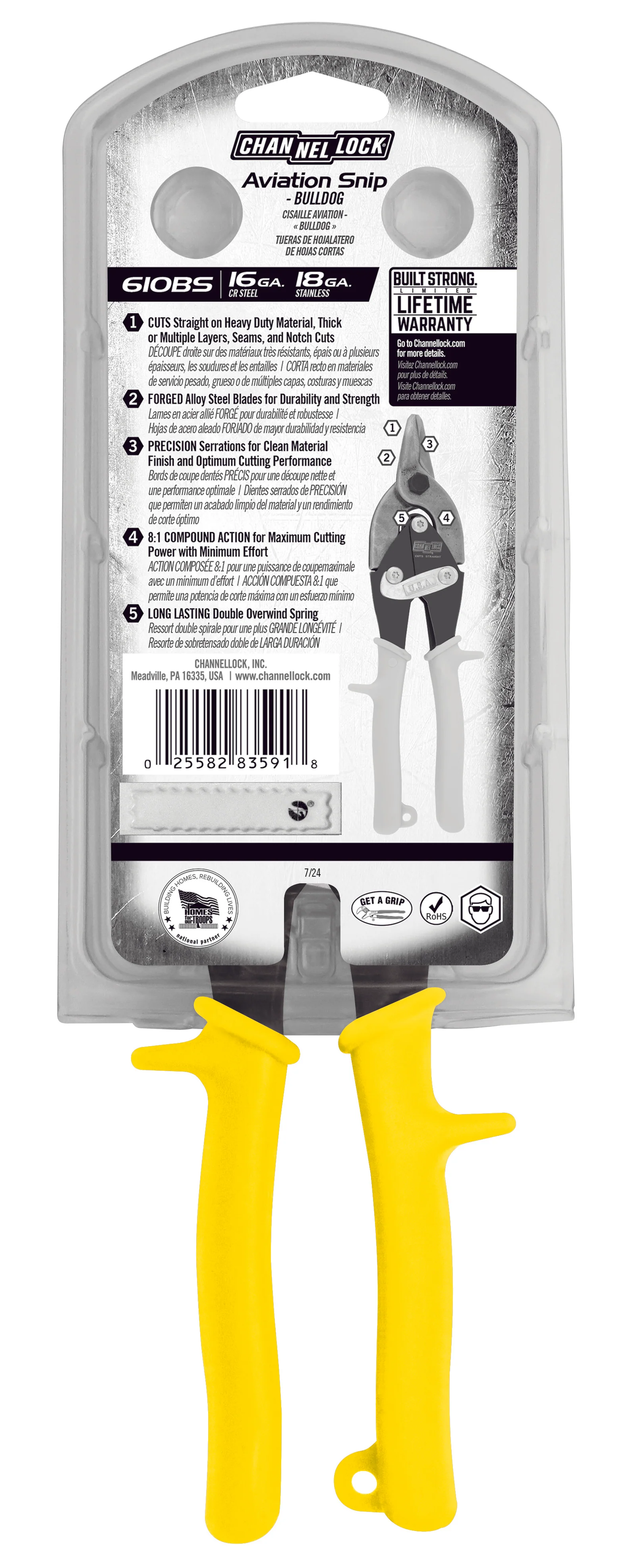 10-inch Bulldog Aviation Snip (610BS) - Image 9