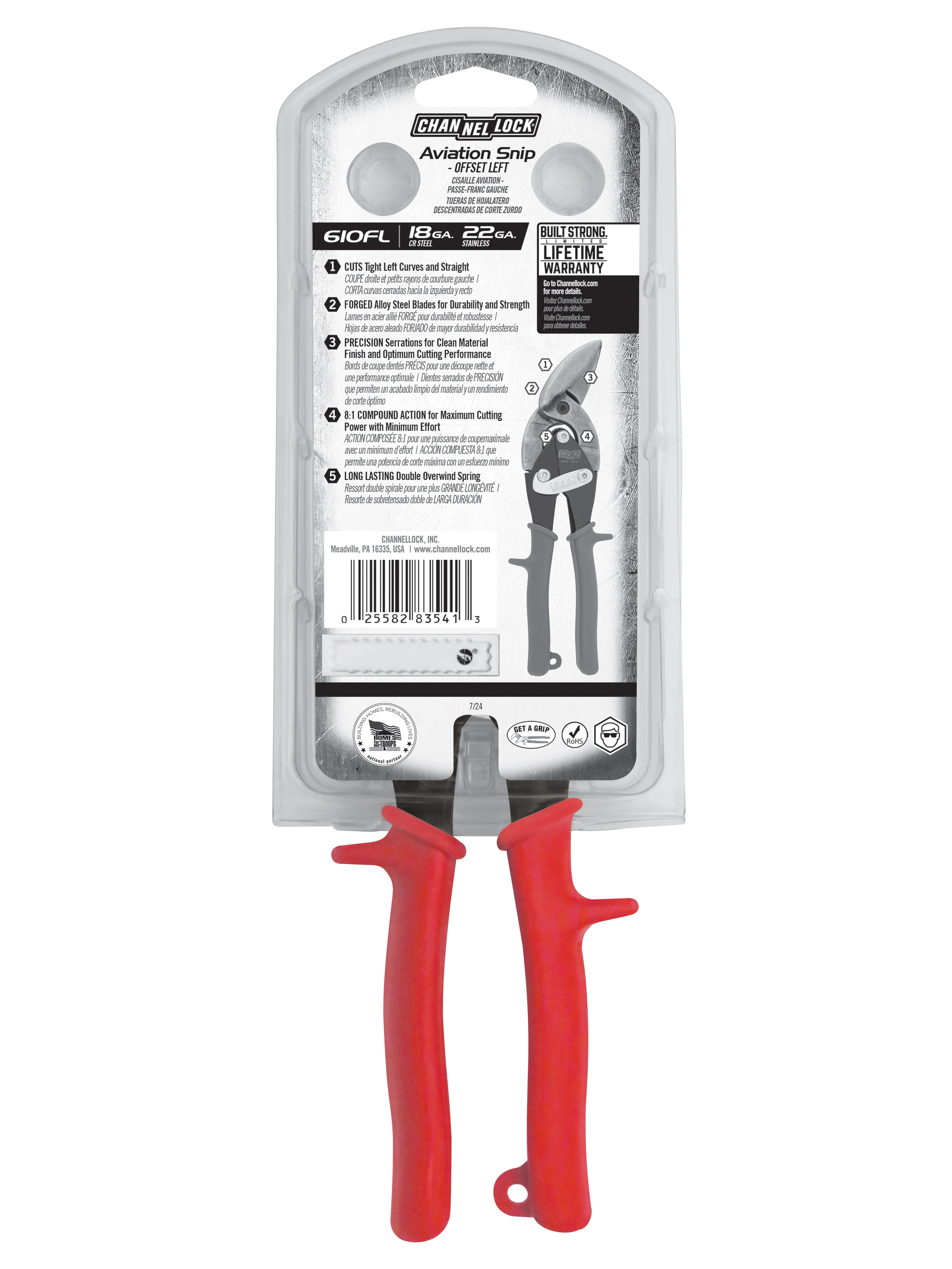 10-inch Offset Left Aviation Snip (610FL) - Image 8