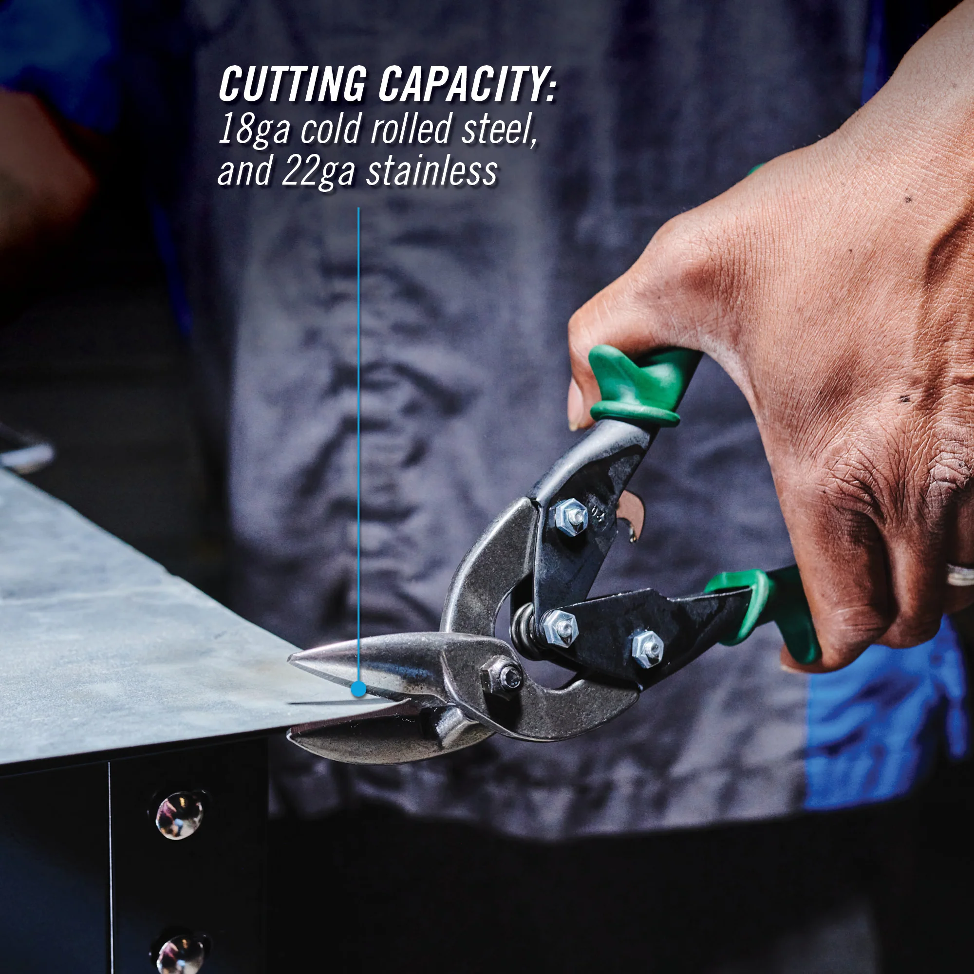 10-inch Offset Right Aviation Snip (610FR) - Image 3