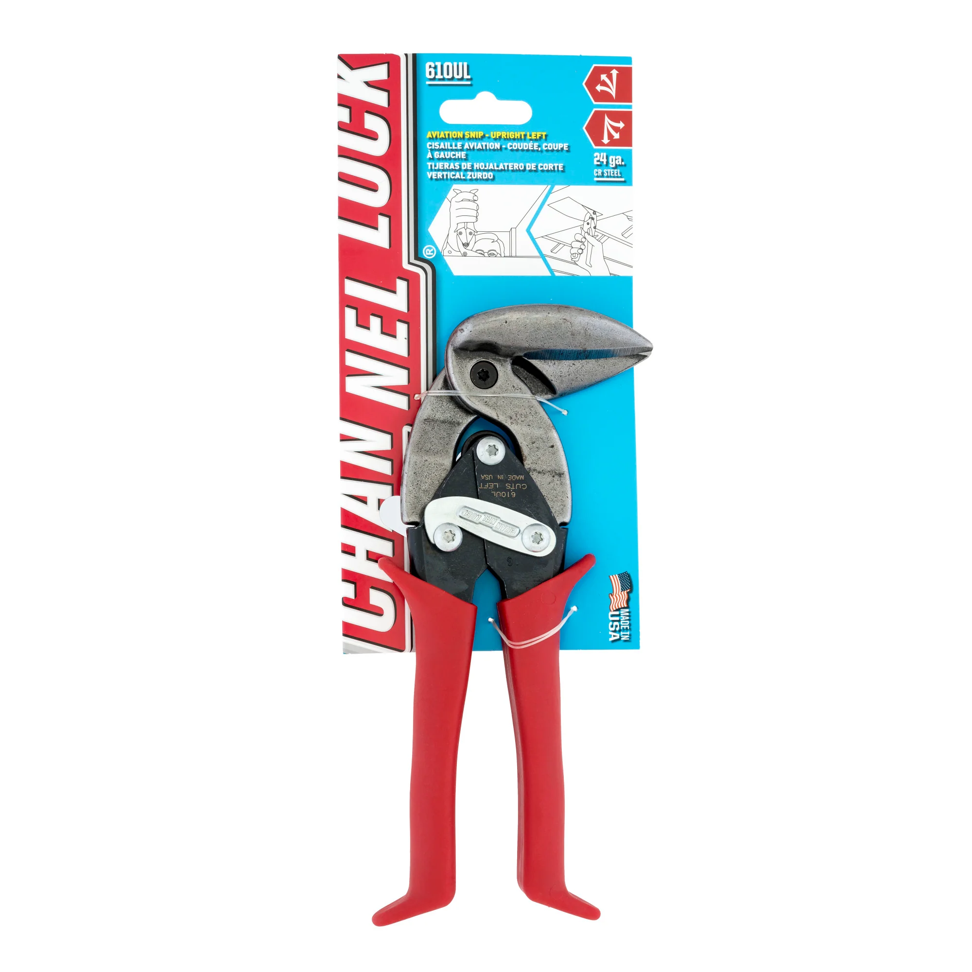 10-inch Upright Left Aviation Snip (610UL) - Image 6