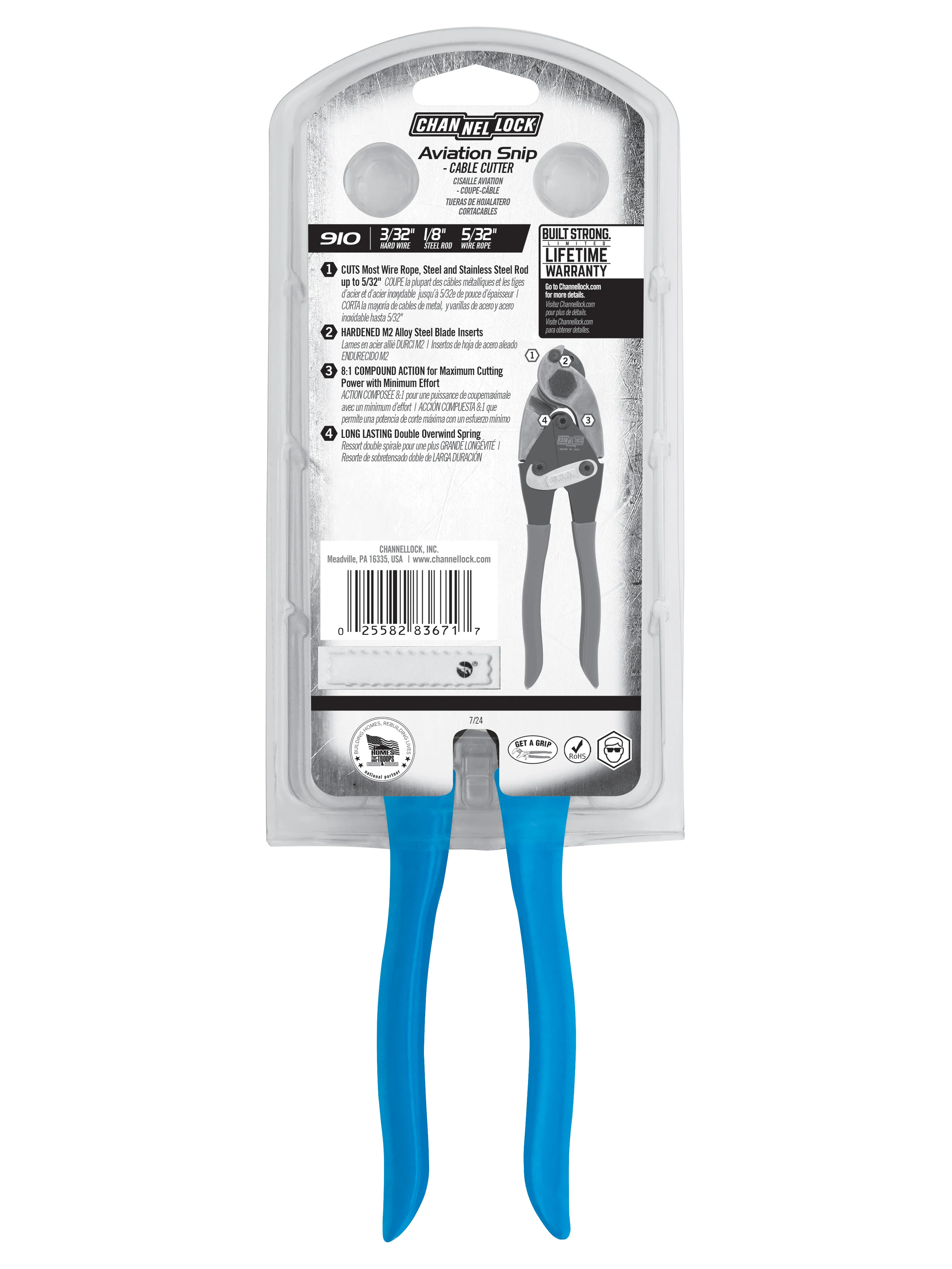 9-inch Cable Cutter Aviation Snip (910) - Image 7