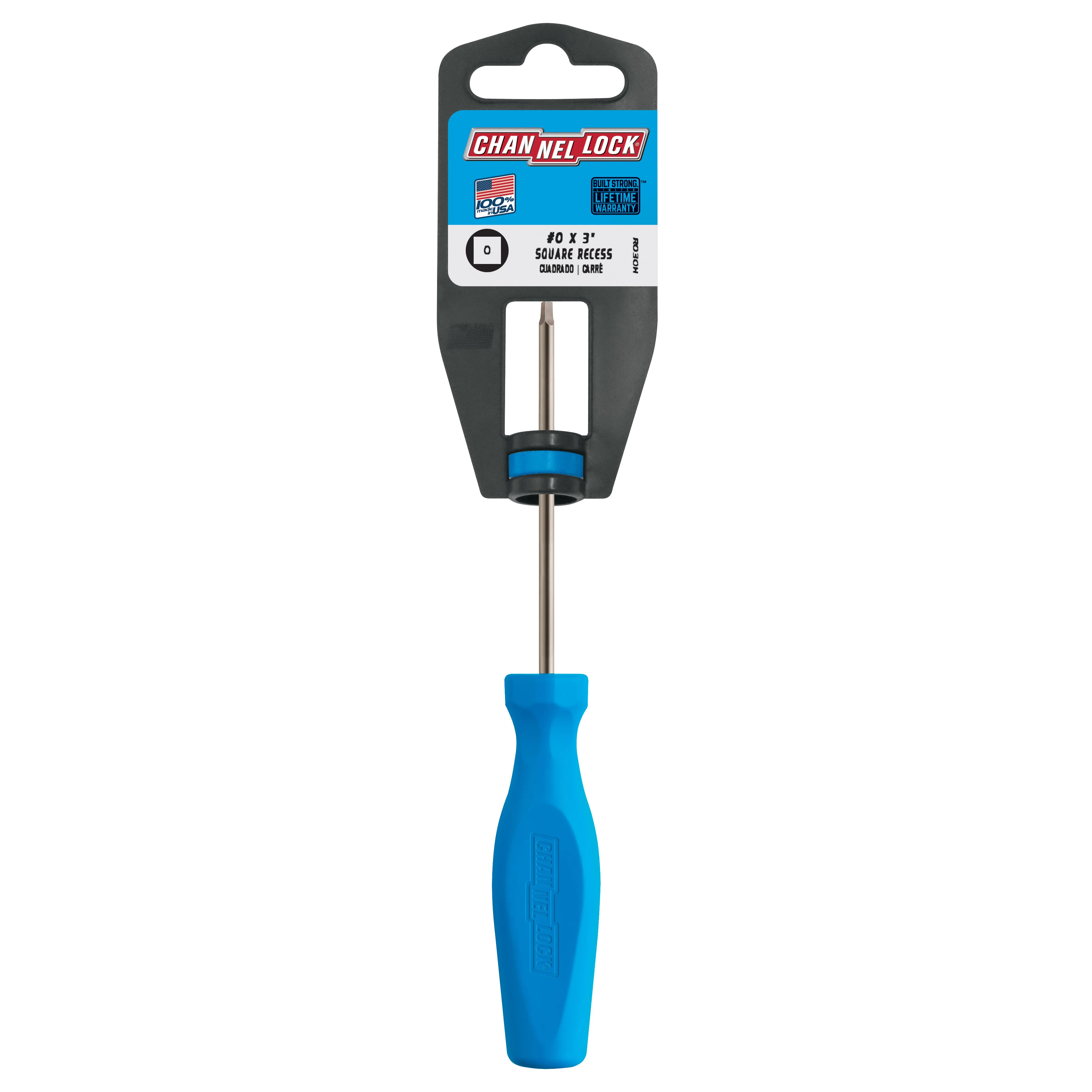 Square Recess #0 x 3-inch Professional Screwdriver (R030H) - Image 7